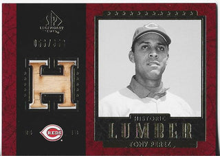 Tony Perez 2003 Upper Deck Game Used Bat Card