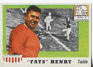 Fats Henry 1955 All American Card (Near Mint)