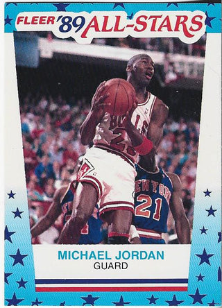 Michael Jordan 1989 Fleer Sticker Card #3
