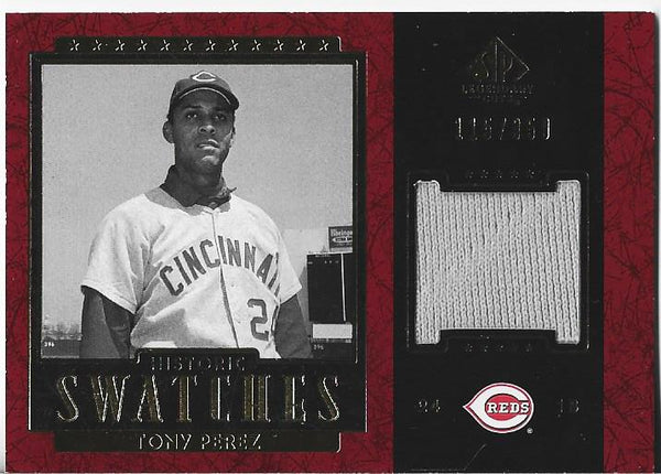 Tony Perez 2003 Upper Deck Game Used Jersey Card