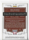 Greg Maddux 2015 Panini #43 (33/35) Hall of Fame Card