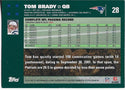 Tom Brady 2007 Topps Card #28