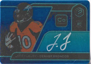 Jerry Jeudy 2020 Panini Elements Autographed Rookie Card 3/27 #124