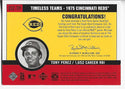 Tony Perez 2001 Upper Deck Game Used Bat Card