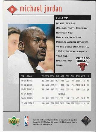 Michael Jordan 1999 Upper Deck Card #1