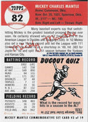 Mickey Mantle 1996 Topps Card