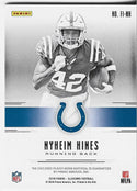 Nyheim Hines 2018 Illusions Game Worn Jersey Card 83/100
