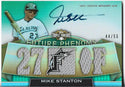 Mike Stanton 2011 Topps Triple Threads Autographed Relic Card 44/50 #121