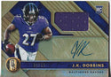 JK Dobbins 2020 Panini Gold Standard Autographed Rookie Jersey Card 33/99 #209