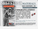 Fred Lindstrom 2002 Topps Tribute Game Used Bat Card