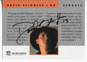 David Klingler Autographed 1992 Pro Line Portraits Card