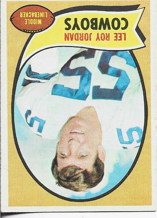 Lee Roy Jordan 1970 Topps Card #71