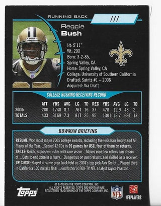 Reggie Bush 2006 Topps #111 Bowman Rookie Card