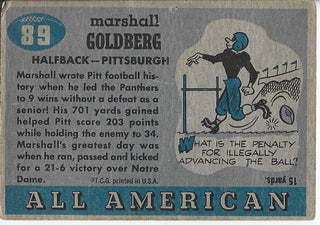 Marshall Goldberg 1955 All American Card