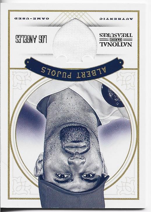 Albert Pujols 2012 Panini National Treasures Game Used Jersey Card 50/99 #120
