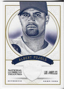 Albert Pujols 2012 Panini National Treasures Game Used Jersey Card 50/99 #120