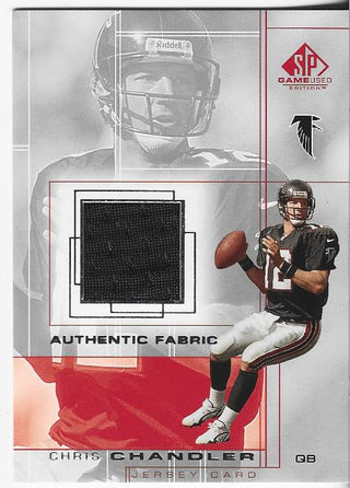 Chris Chandler 2001 Upper Deck Game Used Jersey Card