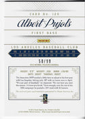 Albert Pujols 2012 Panini National Treasures Game Used Jersey Card 50/99 #120