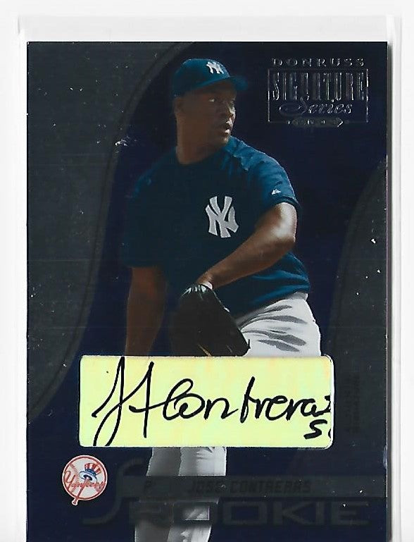 Jose Contreras 2003 Donruss #102 Autographed/Signed Rookie Card
