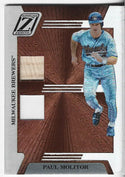 Paul Molitor 2005 Donruss Game Used Bat and Jersey Card 36/50
