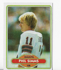 Phil Simms 1980 Topps #225 Rookie Card