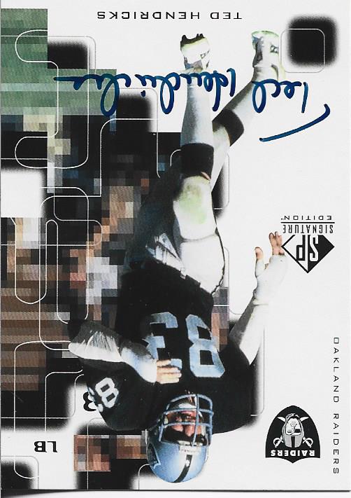 Ted Hendricks 1999 Upper Deck Autographed Card #TH