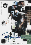 Ted Hendricks 1999 Upper Deck Autographed Card #TH