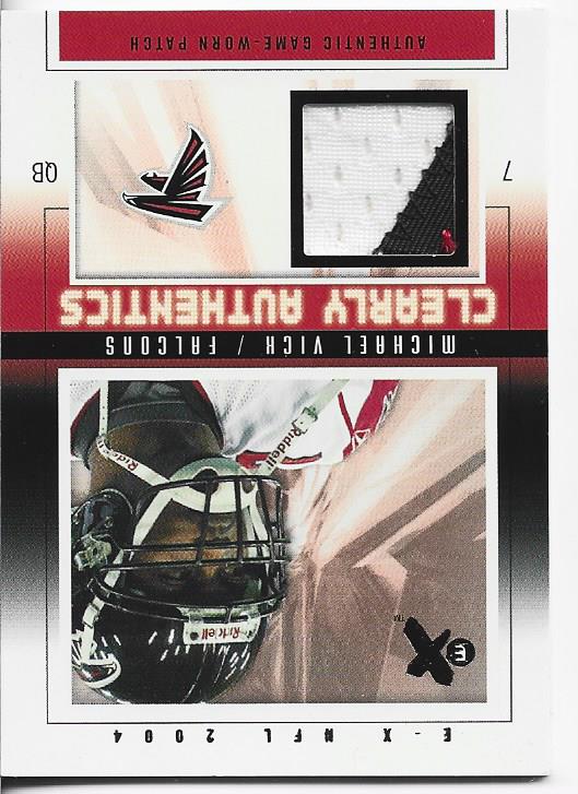 Michael Vick 2004 Fleer Game Used Jersey Card