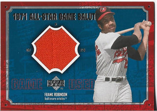 Frank Robinson 2001 Upper Deck Game Used Jersey Card