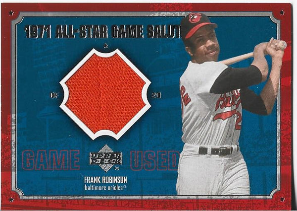 Frank Robinson 2001 Upper Deck Game Used Jersey Card