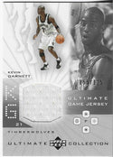 Kevin Garnett 2002 Upper Deck Game Used Jersey Card #KG