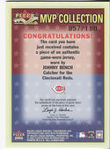 Johnny Bench 2002 Fleer Game Used Jersey Card 57/100