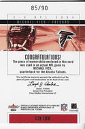 Michael Vick 2004 Fleer Game Used Jersey Card