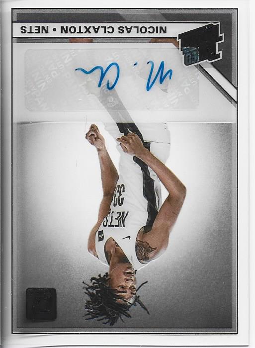 Nicolas Claxton 2020 Panini Clearly Donruss Autographed Rookie Card #CA-NCL