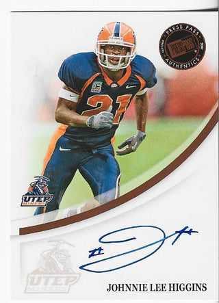 Johnnie Lee Higgins 2007 Press Pass Autographed Card