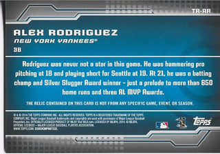Alex Rodriguez 2014 Topps Relic Card #TR-AR