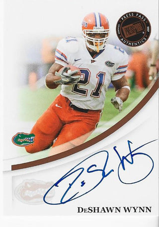 DeShawn Wynn 2007 Press Pass Autographed Card