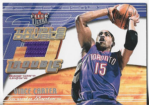 Vince Carter 2001 Fleer Game Worn Jersey Card