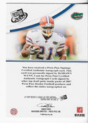 DeShawn Wynn 2007 Press Pass Autographed Card