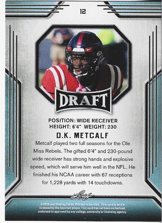 DK Metcalf 2019 Leaf Rookie Card
