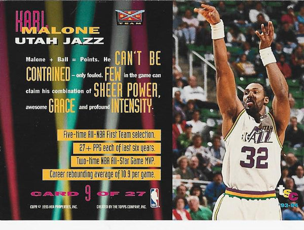 Hakeem Olajuwon 1993 Topps Stadium Club Card