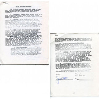 Jason Patric Autographed / Signed Solarbabies Contract