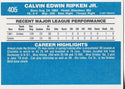 Cal Ripken Jr 1982 Donruss Card