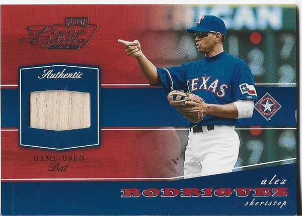 Alex Rodriguez 2002 Playoff Game Used Bat Card #POG-5