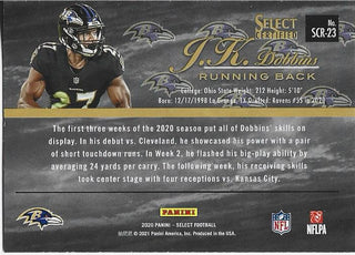 JK Dobbins 2020 Panini Select Rookie Card #SCR-23