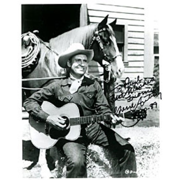 Gene Autry Autographed / Signed Black & White 8x10 Photo (James Spence)