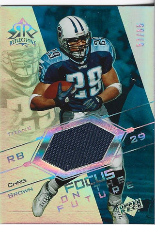 Chris Brown 2003 Upper Deck Focus On The Future Jersey Card 57/85