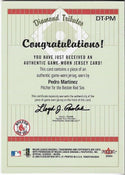 Pedro Martinez 2004 Fleer Game Worn Jersey Card #DT-PM