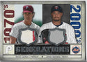Steve Carlton and Johan Santana 2008 Upper Deck Game Used Jersey Relic Card