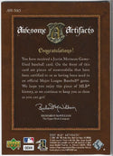 Justin Morneau 2007 Upper Deck MLB Artifacts Game Used Relic Card 35/50